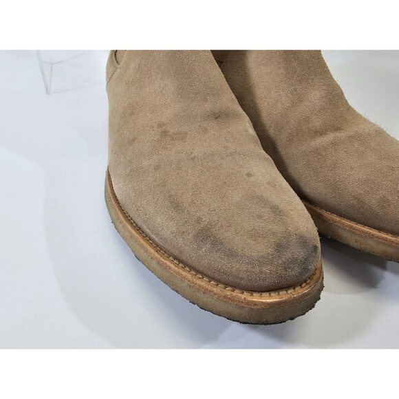 ORO 13 Alicante Crepe Chelsea Boots Tan Suede‎ Leather Calf Ankle Pull On Shoes main image 12